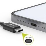 goobay Cable USB 2.0, conector USB-C > conector USB-C negro