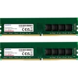 ADATA Premier AD4U32008G22-DTGN módulo de memoria 16 GB 2 x 8 GB DDR4 288-pin DIMM, Memoria RAM verde, 16 GB, 2 x 8 GB, DDR4, 3200 MHz, 288-pin DIMM