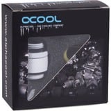 Alphacool Conector doble giratorio G1/4 macho a G1/4 macho - Blanco, Conexión blanco