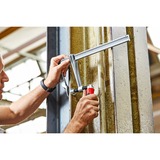 BESSEY Sargento de tornillo de acero macizo original GZ30-12KG, Gato plateado/Rojo