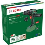 Bosch Atornillador percutor inalámbrico AdvancedImpact 18V-80 QuickSnap Solo, Taladro/destornillador verde