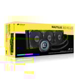 Corsair NAUTILUS 360 RS LCD, Refrigeración por agua negro