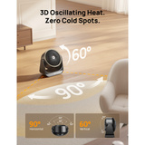 DREO Calefactor 714S, Termoventiladores negro