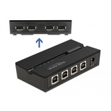 DeLOCK 11494 interruptor automatizado, Conmutador USB 0,48 Gbit/s, Negro, Plástico, 106 mm, 56 mm, 25 mm