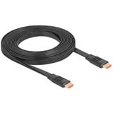 DeLOCK Cable plano HDMI de alta velocidad 48 Gps 8K 60Hz negro