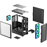 DeepCool CC550 4F, Cajas de torre negro