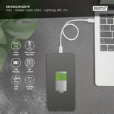 Digitus Cable de datos/carga USB 2.0 USB-C > Lightning, certificado MFI blanco