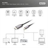 Digitus DA-70821, Cable negro