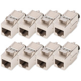 Digitus Módulo Keystone Cat. 8.1, apantallado, 8 piezas plateado
