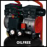 EINHELL TE-AC 24 Silent compresor de aire 750 W 135 l/min Corriente alterna negro/Rojo, 135 l/min, 8 bar, 750 W, 22,1 kg