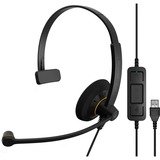 EPOS | Sennheiser IMPACT SC 30 USB ML, Auriculares con micrófono negro