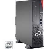 Fujitsu ESPRIMO VFY:D9010P17AMIN PCs/estación de trabajo DDR4-SDRAM i7-10700 SFF Intel® Core™ i7 16 GB 512 GB SSD Windows 10 Pro Mini PC Negro, Rojo, PC completo negro, 2,9 GHz, Intel® Core™ i7, 16 GB, 512 GB, DVD Super Multi, Windows 10 Pro