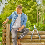 GARDENA EasyCut S, 12030-88, Tijeras de podar gris/Turquesa