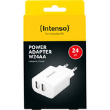 Intenso Adaptador de corriente W24AA, Cargador blanco
