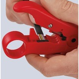 KNIPEX 16 60 06 SB Rojo pelacable, Herramienta de pelado / decapado De plástico, Rojo, 12,5 cm, 100 g