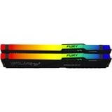 Kingston FURY FURY Beast 16 GB 5200 MT/s DDR5 CL40 DIMM (Kits de 2) RGB, Memoria RAM negro, 16 GB, 2 x 8 GB, DDR5, 288-pin DIMM