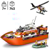 LEGO Barco de rescate costero de la guardia costera con helicóptero, Juegos de construcción 