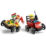 LEGO City Pack de Coches de Carreras: Pizza vs. Camión de Bomberos, Juegos de construcción Juego de construcción, 5 año(s), Plástico, 70 pieza(s), 119 g