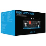 Logitech Flight Switch Panel Negro, Rojo, Plata USB 2.0 Simulador de Vuelo Analógico/Digital PC, Panel de instrumentos negro, Simulador de Vuelo, PC, Analógico/Digital, Alámbrico, USB 2.0, Negro, Rojo, Plata