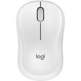 Logitech M240 Silent, Ratón blanco, Ambidextro, RF Wireless + Bluetooth, Blanco