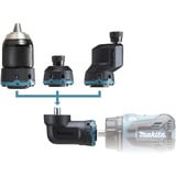 Makita Taladro atornillador a batería con sistema de cabezal intercambiable DDF491RTJ, 18 Voltios, Taladro/destornillador azul/Negro