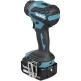 Makita Taladro atornillador a batería con sistema de cabezal intercambiable DDF491RTJ, 18 Voltios, Taladro/destornillador azul/Negro