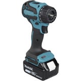 Makita Taladro atornillador a batería con sistema de cabezal intercambiable DDF491RTJ, 18 Voltios, Taladro/destornillador azul/Negro