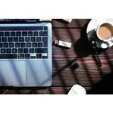 MediaRange Alto rendimiento 64 GB, Lápiz USB plateado/Negro