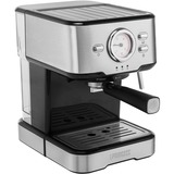 Princess 249412 Máquina de Espresso y cápsulas, Cafetera espresso acero fino/Negro, Máquina espresso, 1,5 L, Cápsula de café, De café molido, 1100 W, Negro, Acero inoxidable