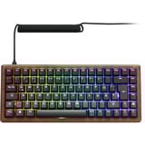 Sharkoon 4044951042623, Teclado para gaming madera/Negro