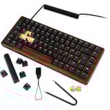 Sharkoon 4044951042623, Teclado para gaming madera/Negro