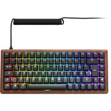 Sharkoon SKILLER SGK50 S3 Wood PBT, Teclado para gaming madera/Negro