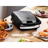 Tefal SW854D16 sandwichera 700 W Negro, Acero inoxidable acero fino/Negro, 700 W, 2 pieza(s), 32 pieza(s)