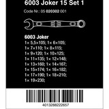 Wera 6003 Joker 15 Set 1, Llave de tuercas 