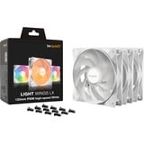 be quiet! LIGHT WINGS LX 120mm PWM High Speed 3-Pack White Carcasa del ordenador Ventilador 12 cm Blanco 3 pieza(s) blanco, Ventilador, 12 cm, 2100 RPM, 105,1 m³/h, Blanco