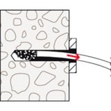 fischer Anclaje de perno FBN II 12/10, Pasador plateado