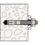 fischer Anclaje de perno FBN II 12/10, Pasador plateado