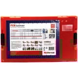 fischer FixTainer - DUOPOWER & DUOSEAL + Tornillos, Pasador gris claro/Rojo