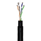goobay Set de cables de red para exteriores Cat.6, U/UTP negro