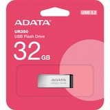 ADATA UR350-32G-RSR/BK, Lápiz USB níquel/Negro