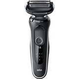 Braun Series 5 50-W1600s Máquina de afeitar de láminas Recortadora Blanco negro/blanco, Máquina de afeitar de láminas, EasyClean, Botones, Blanco, LED, Batería