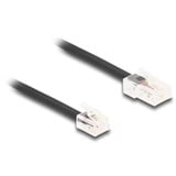 DeLOCK Cable telefónico con conector RJ-45 > conector RJ-11 negro