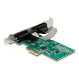 DeLOCK Tarjeta PCIe x1 a 2x Serie RS-232, Tarjeta de interfaz 
