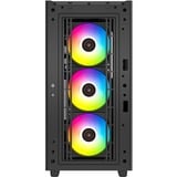 DeepCool CG540 ARGB Cristal templado frontal y lateral, Cajas de torre negro, Midi Tower, PC, Negro, ATX, EATX, micro ATX, Mini-ITX, ABS, SPCC, Vidrio templado, Juego