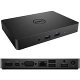 Dell WD15 Refurbished, Estación de acoplamiento negro, ATENCIÓN: Producto reacondicionado
