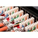 Digitus Panel de conexión de escritorio CAT 6A, clase EA, apantallado, Patch Panel negro, clase EA, apantallado, 10 Gigabit Ethernet, RJ-45, Negro, Acero galvanizado, SECC, Montaje en bastidor, 1U