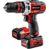 EINHELL Atornillador percutor inalámbrico TE-CD 12/1 Li-i, 12 Voltios, Martillo atornillador rojo/Negro