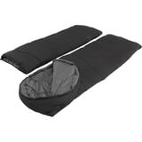 Easy Camp 240209 Raven Square Double 5°C, Saco de dormir negro