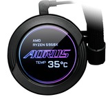 GIGABYTE AORUS WATERFORCE X 240 sistema de refrigeración para ordenador Procesador Sistema de refrigeración líquida todo en uno 12 cm Negro, Refrigeración por agua negro, Sistema de refrigeración líquida todo en uno, 12 cm, 60,07 cfm, Negro