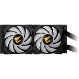 GIGABYTE AORUS WATERFORCE X 240 sistema de refrigeración para ordenador Procesador Sistema de refrigeración líquida todo en uno 12 cm Negro, Refrigeración por agua negro, Sistema de refrigeración líquida todo en uno, 12 cm, 60,07 cfm, Negro